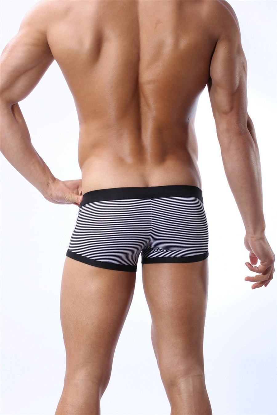 Brave Person Striped Lycra Boxer Briefs