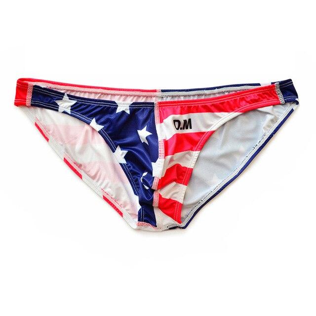 Desmiit Stars + Stripes Ultra Thin Swim Briefs