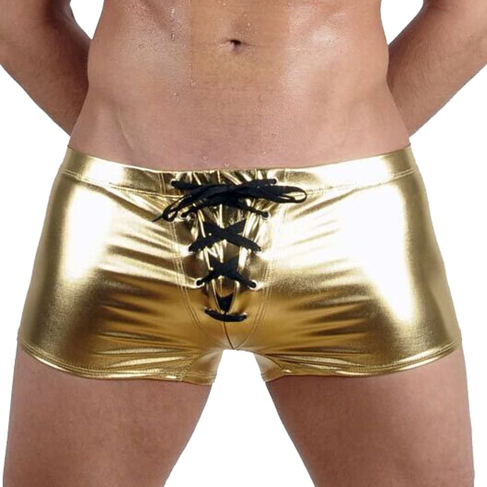 Faux Leather Metallic trunks