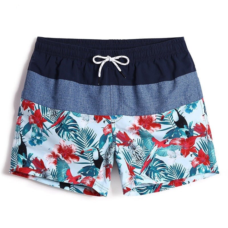 Floral Tri-toned Board Shorts