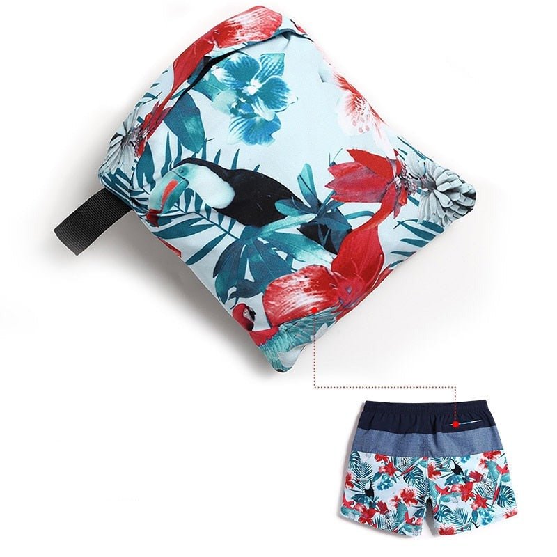 Floral Tri-toned Board Shorts