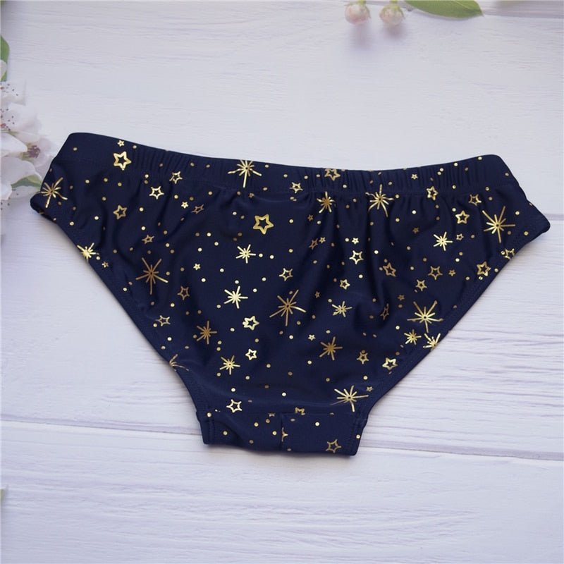 Gold Stars Swim Briefs