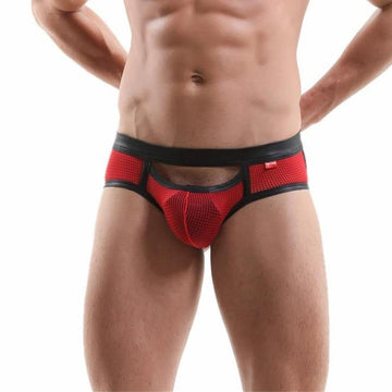 Hollow Front Mesh Jock Briefs