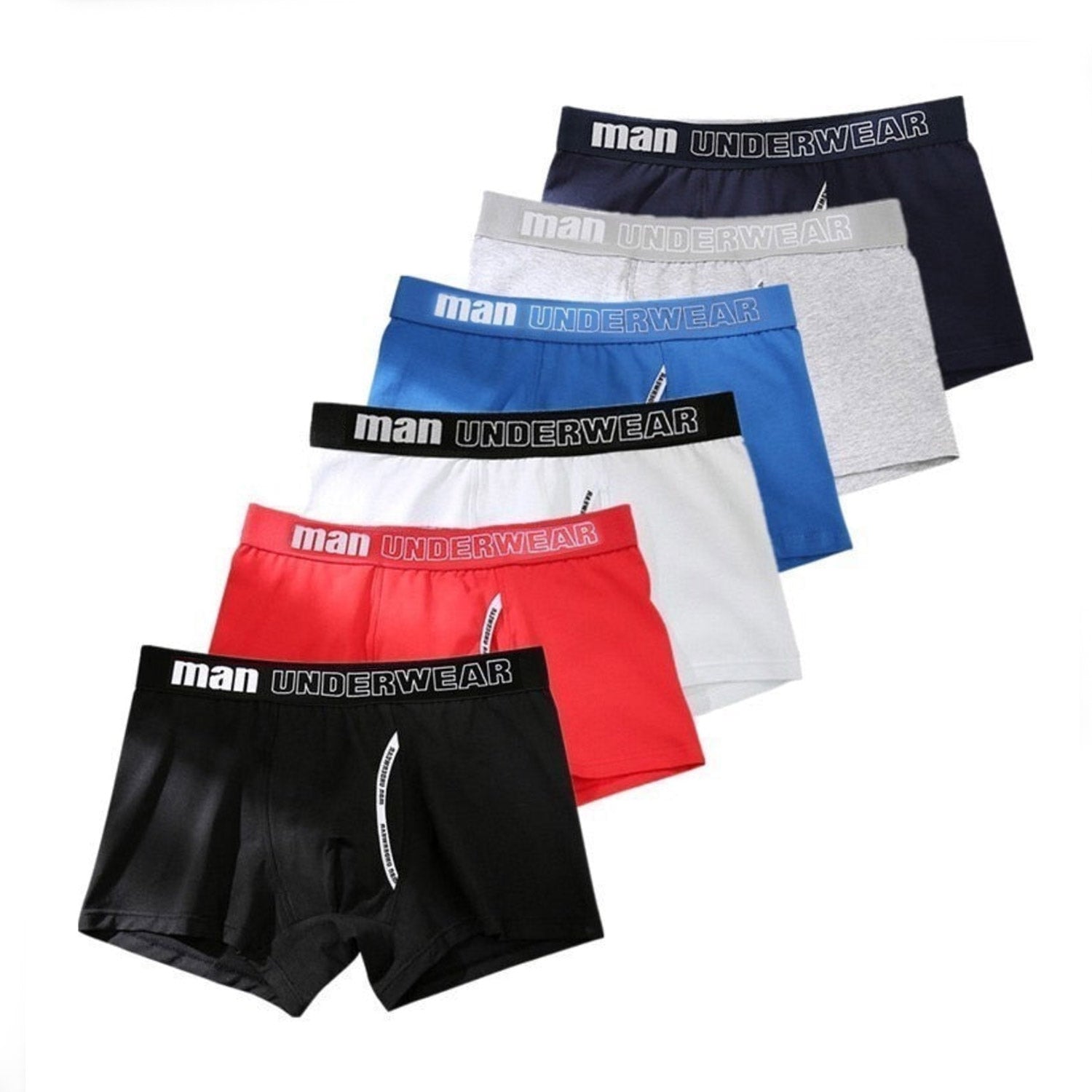 Man Basic Accent Boxer Brief 6-Pack