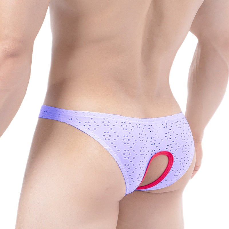 Peek-a-boo No Crotch Mesh Briefs