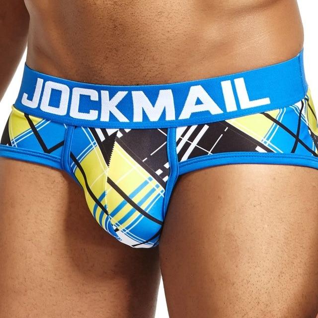 Jockmail Plaid Hip High Briefs