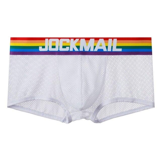 Jockmail Rainbow Band Mesh Boxer Briefs