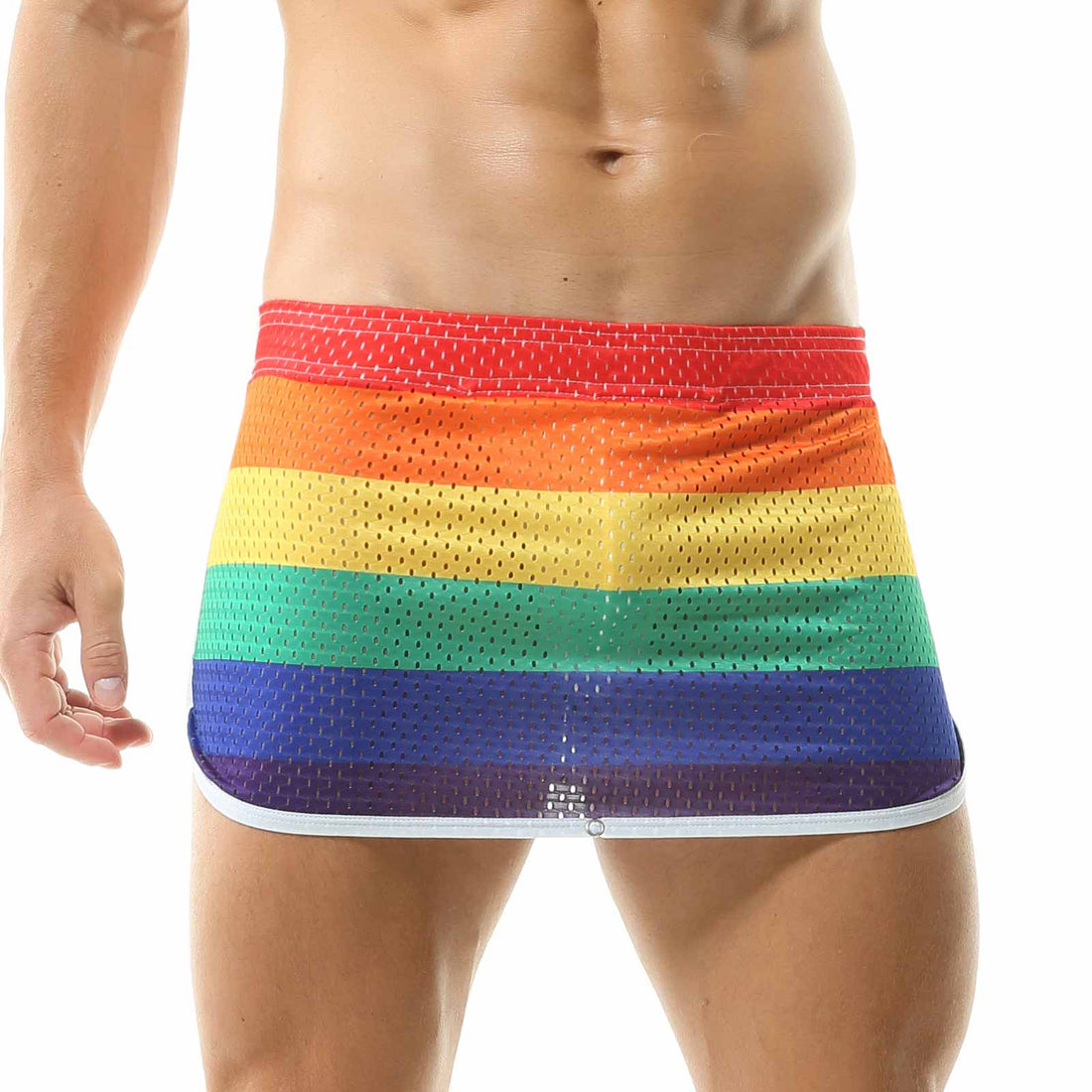 Rainbow Convertible Mesh Boxer Briefs