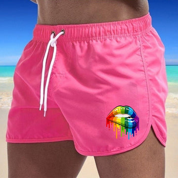 Rainbow Lips Board Shorts