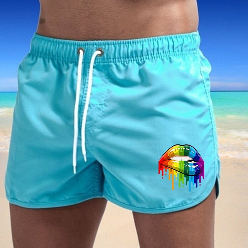 Rainbow Lips Board Shorts