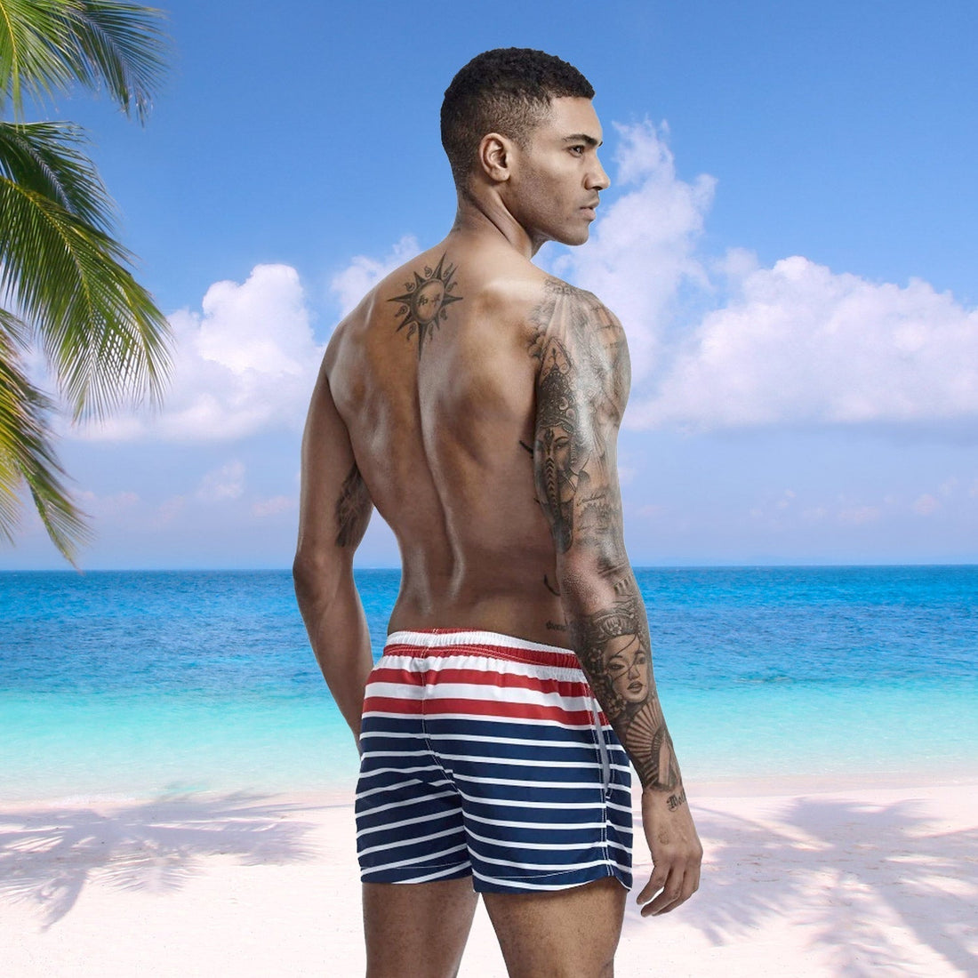 Sailor Striped Board Shorts