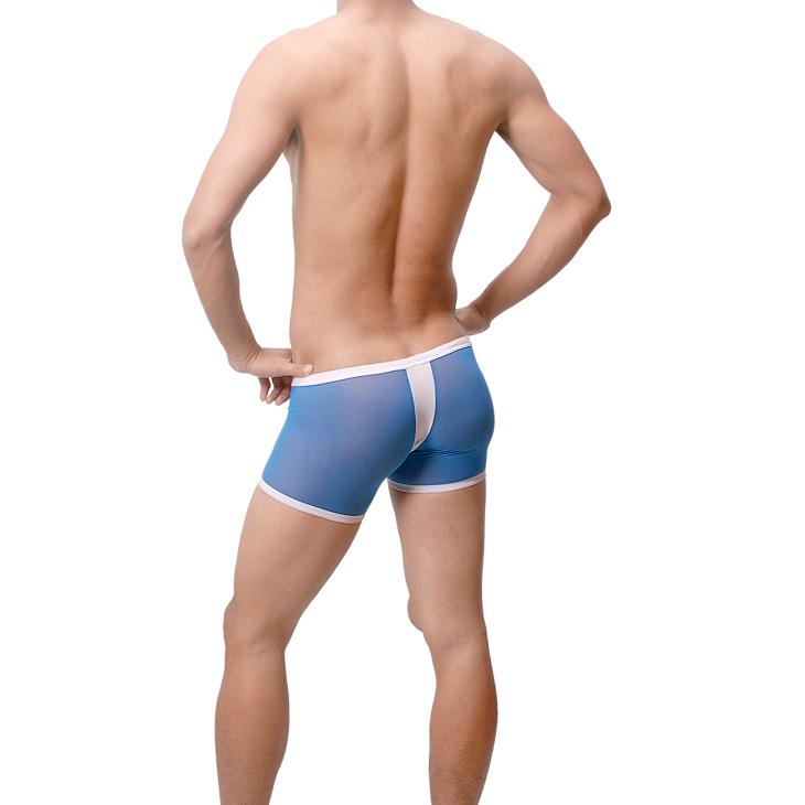 Mesh Faux Thong Boxer Briefs