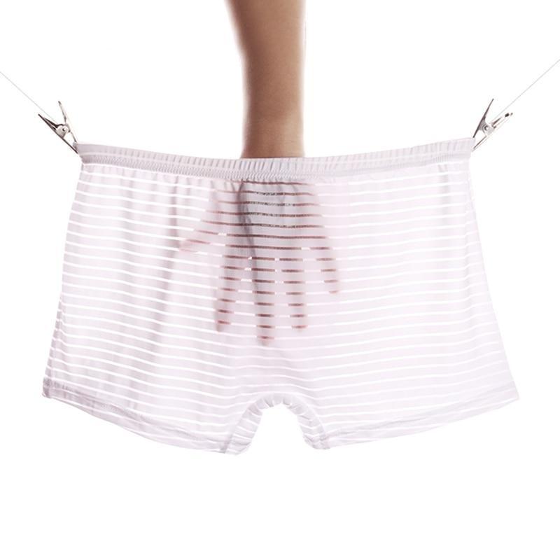 Silky Sheer Striped Boxers