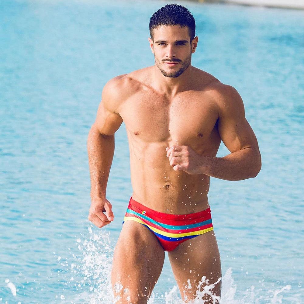 Striped Away Swim Briefs