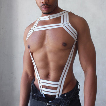 Studded Triple Body Harness