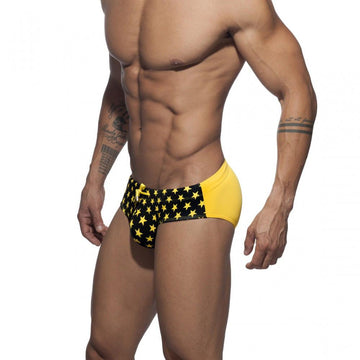 Two Toned Bowtie Stars Swim Briefs