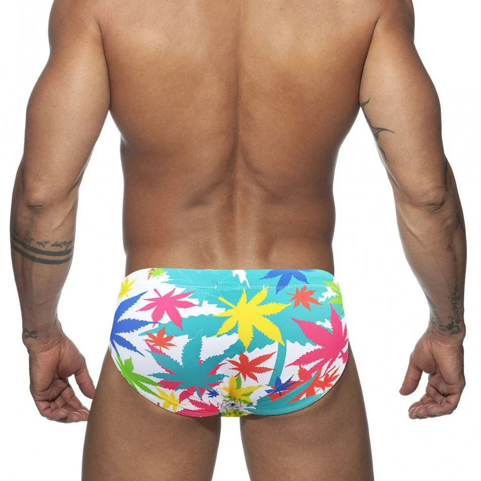 Weed Leaf Swim Briefs