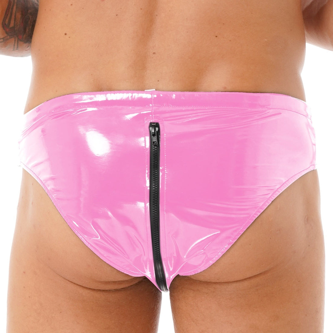 Zip Around Latex Briefs